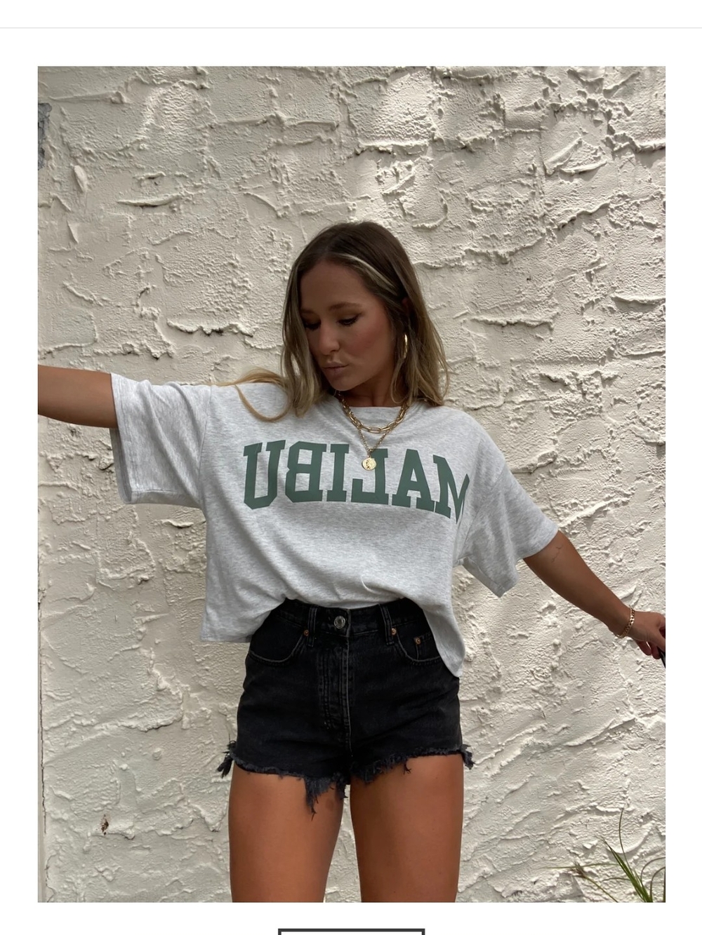 Grey Cropped Tee